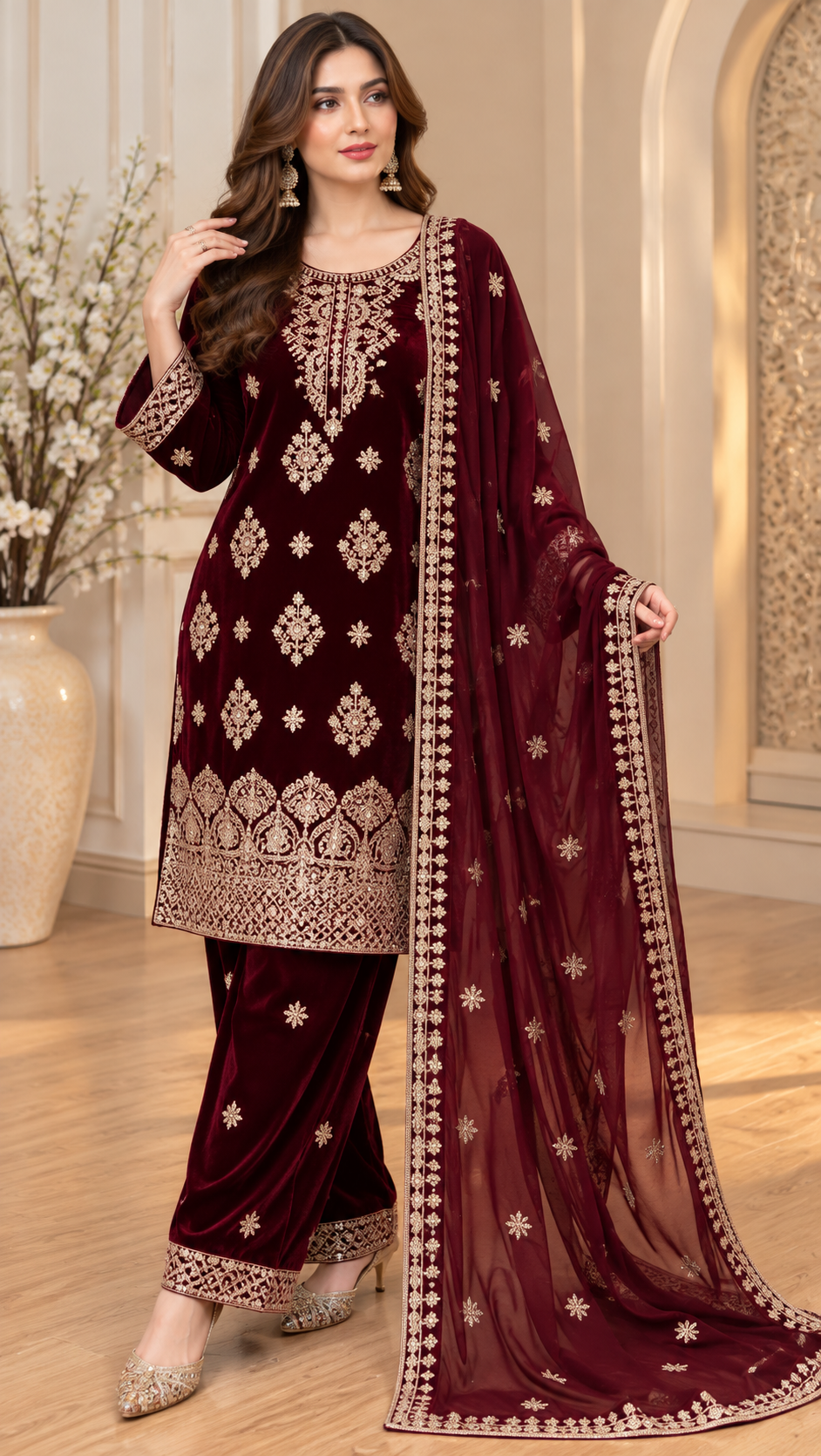 BRIT - GL 3 piece valvet designer collection B809