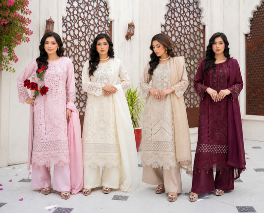 Brit 3 piece ladies cotton Lawn collection B591