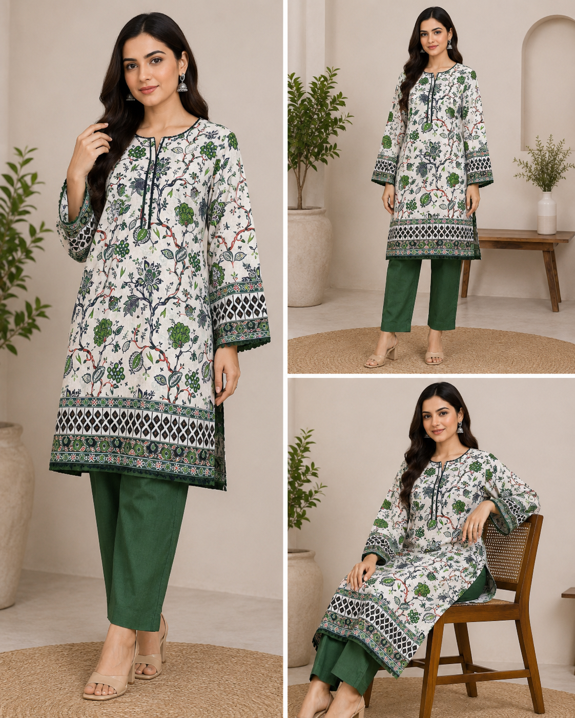 BRIT 2 piece luxury lawn collection ladies dress B651