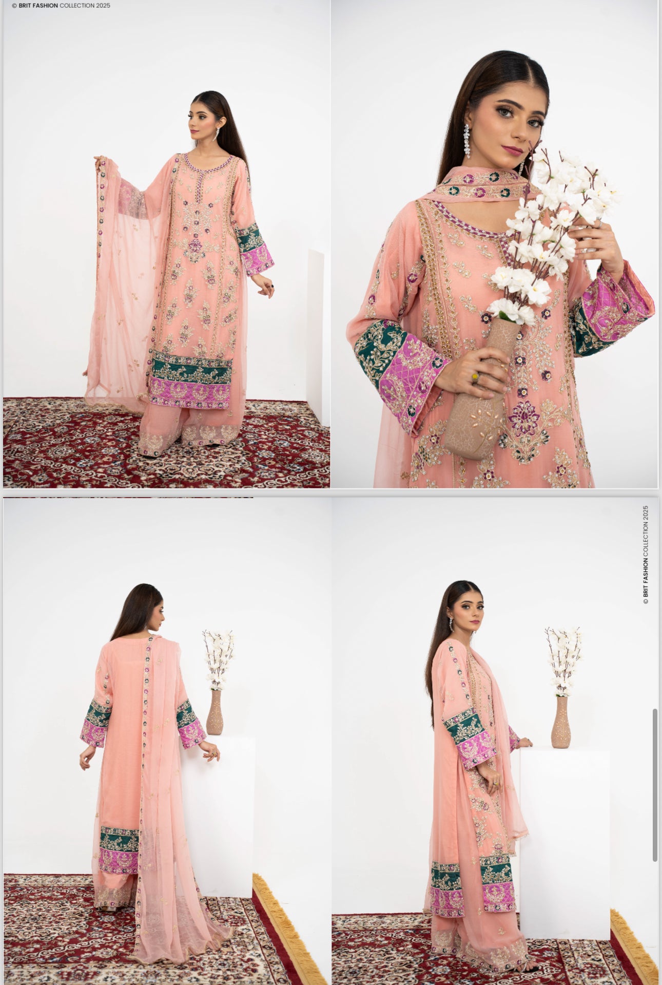 Brit 3 piece luxury chiffon_81042 Pakistani ladies suit B240