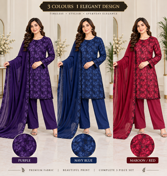 BRIT 3 piece designer Palachi collection ladies dress B742