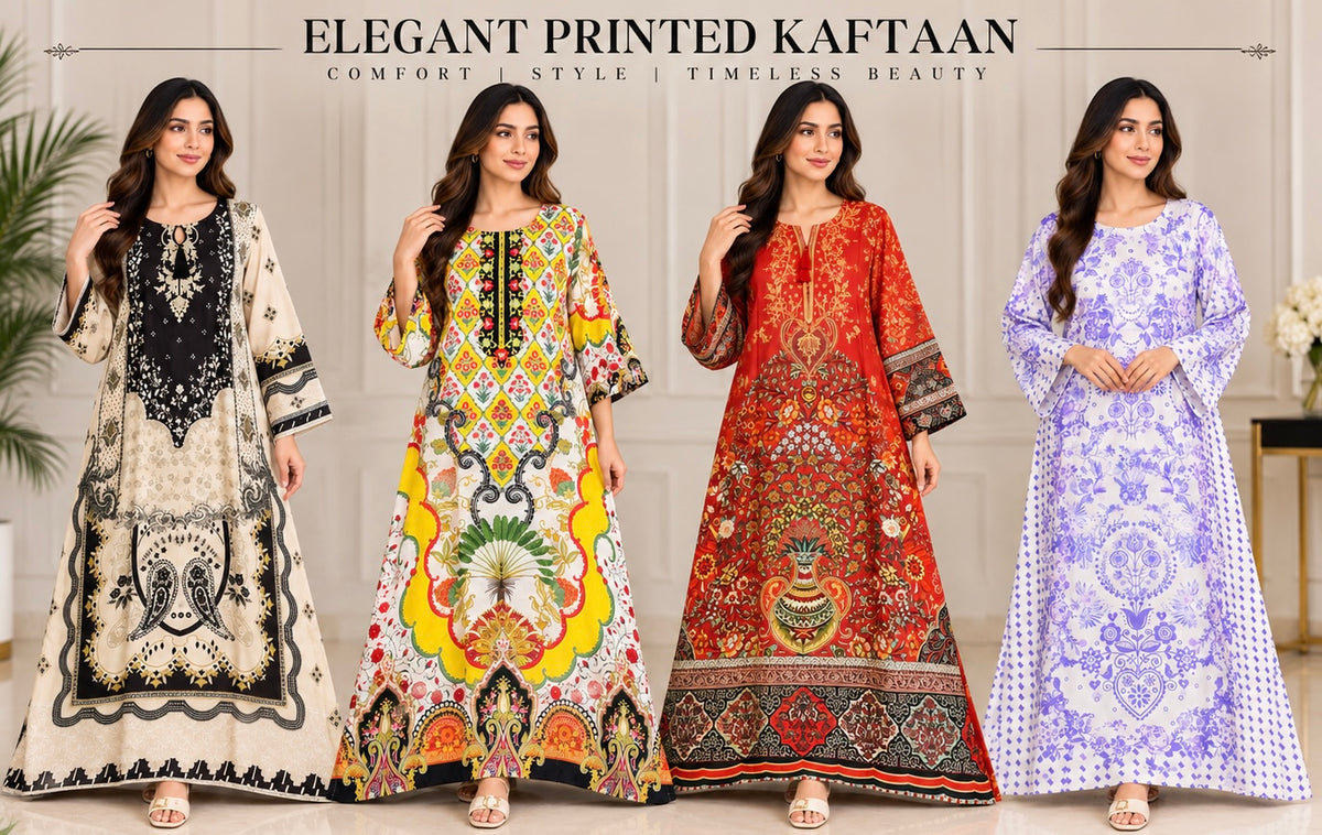 BRIT 1 piece silk kaftaan collection B777