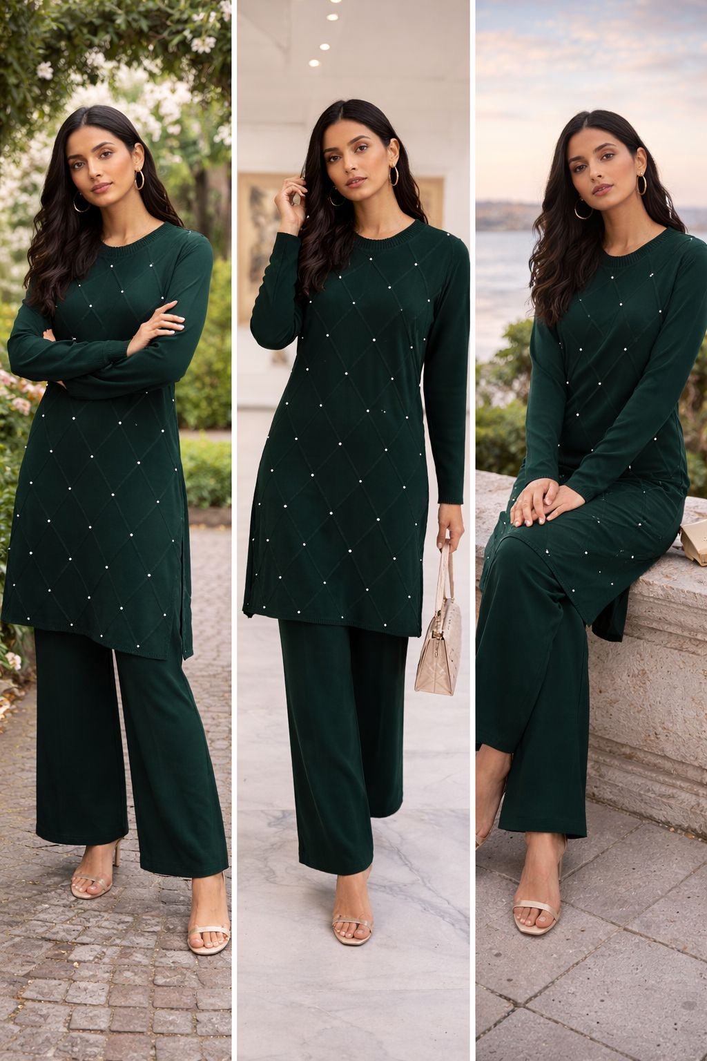 Brit 2 piece winter cord set collection Pakistani ladies suit B432