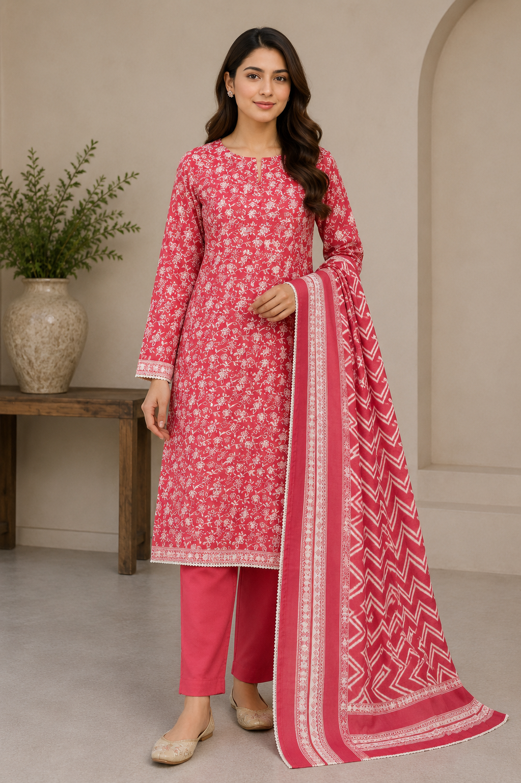 Bin Saeed 3 piece luxury lawn collection ladies dress B647