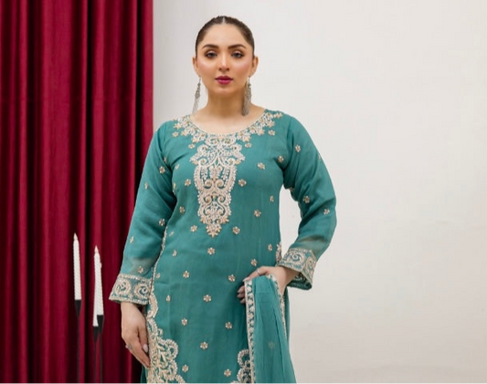 Brit 3 piece chiffon _81042 Pakistani ladies suit B268