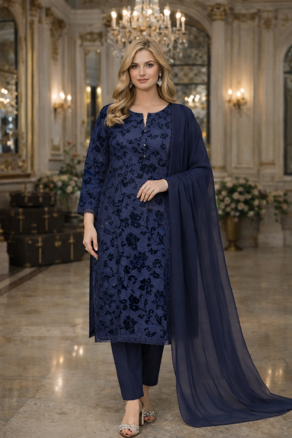 Brit 3 piece Palachi _81042 Pakistani ladies suit B461