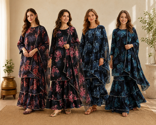Brit 3 piece Georget ladies dress B695
