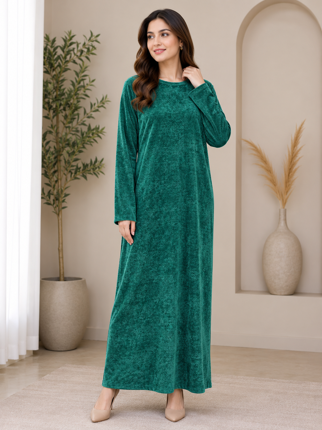 BRIT 1 piece free size modest wear ladies dress B740