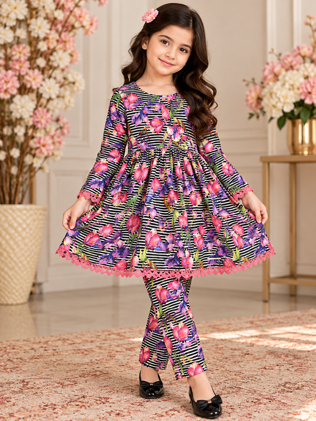 Bin Saeed KIDS- GL 2 piece Khadar collection B801