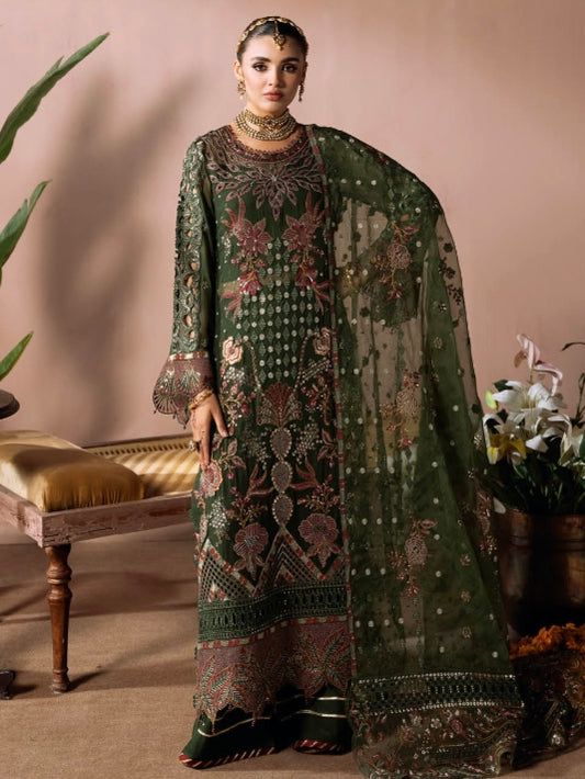 Ramsha 3 piece luxury chiffon _100300 ladies suit B157