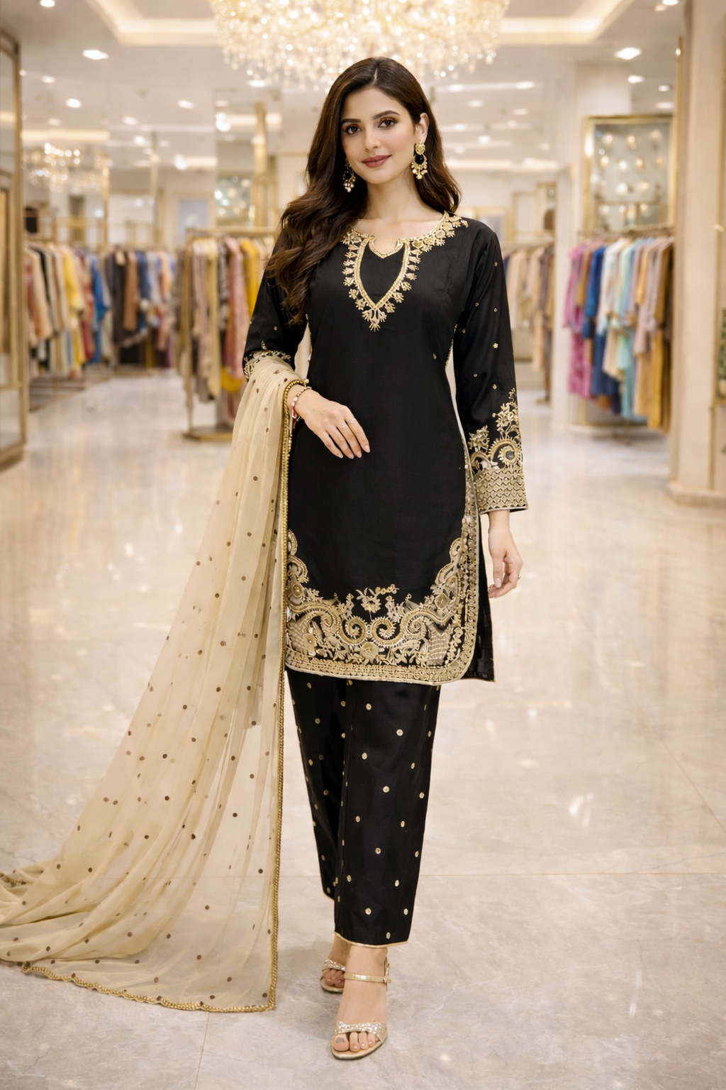 Brit 3 piece Viscouse 81042 Pakistani ladies suit B474
