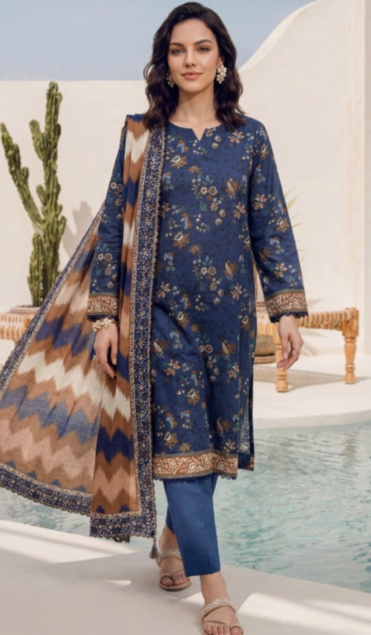 Sana Safina’s inspired 3 piece luxury lawn dress B695