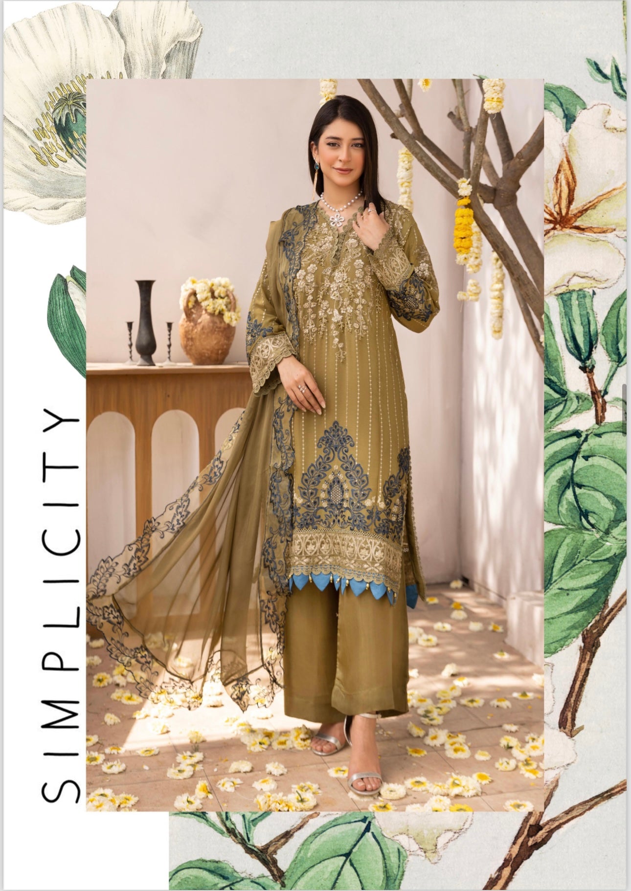 Simrans 3 piece lux wedding wear_100183 Pakistani ladies suit B131