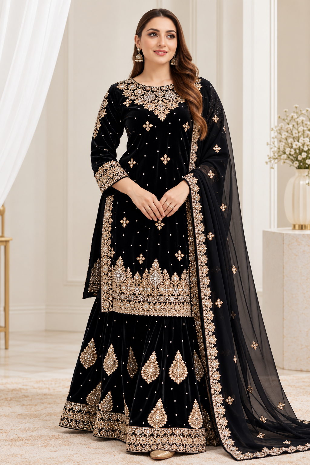 BRIT - GL 3 piece valvet designer collection B807