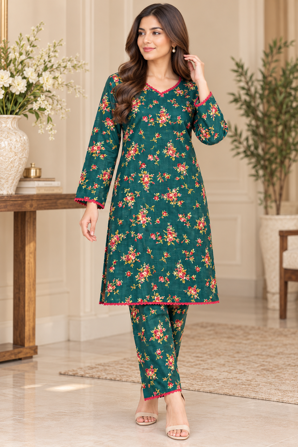 BRIT- GL 2 piece Khadar designer collection  B839