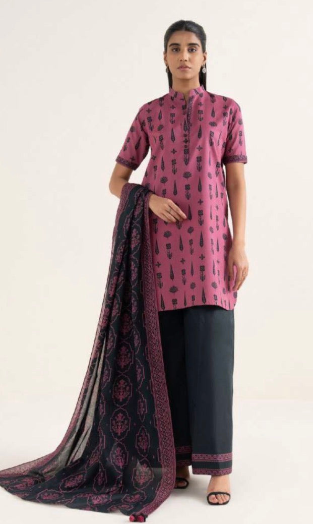 SAPPHIRE inspired 3 piece luxury lawn collection ladies dress B682