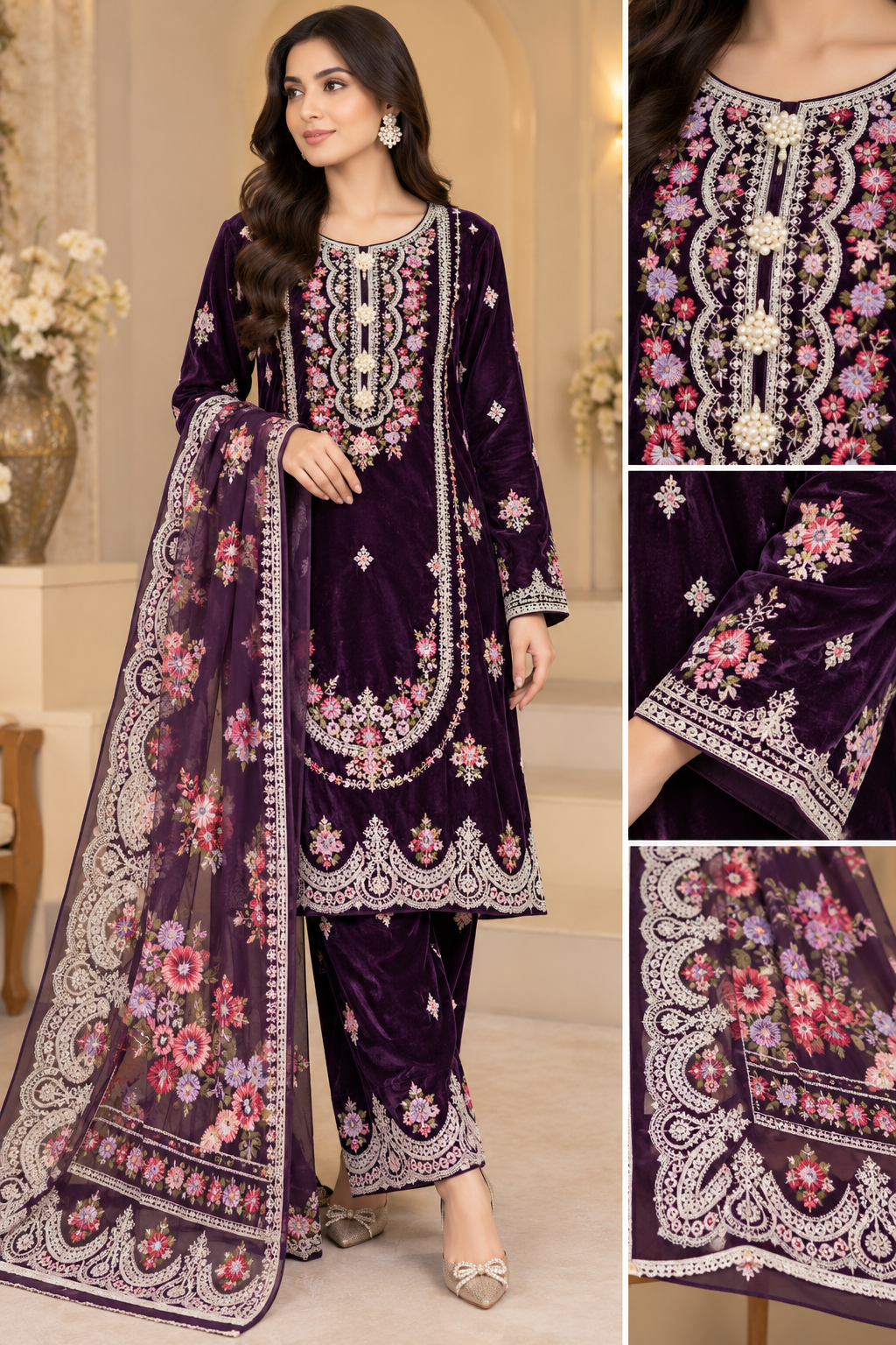 KARMA INSPIRED - GL 3 piece valvet designer collection B806