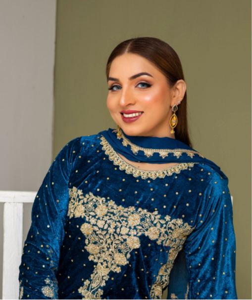 Brit Valvet 3 piece _3021 Teal B5