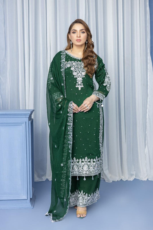 Brit Mother and Daughter 3 piece Chiffon_1000282 Green B92