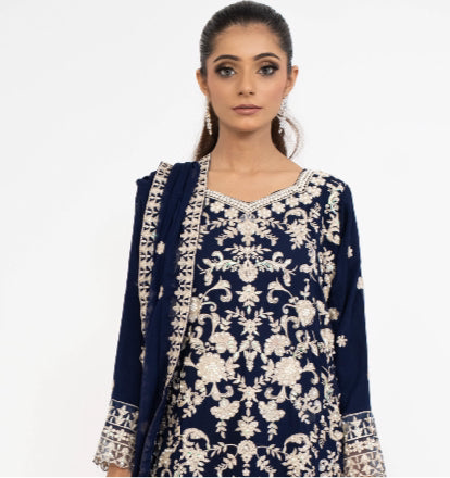 Brit 3 piece luxury chiffon_81042 Pakistani ladies suit B239