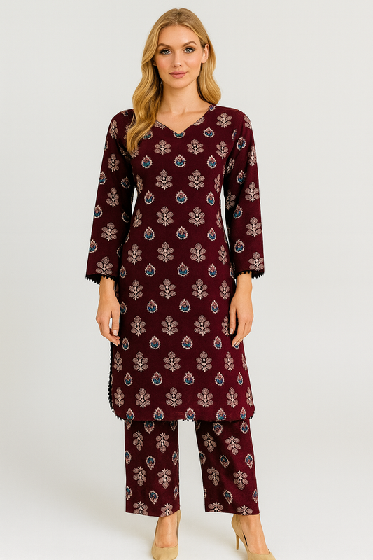 Brit print linen 2 piece_4038 Pakistani suits for ladies B264
