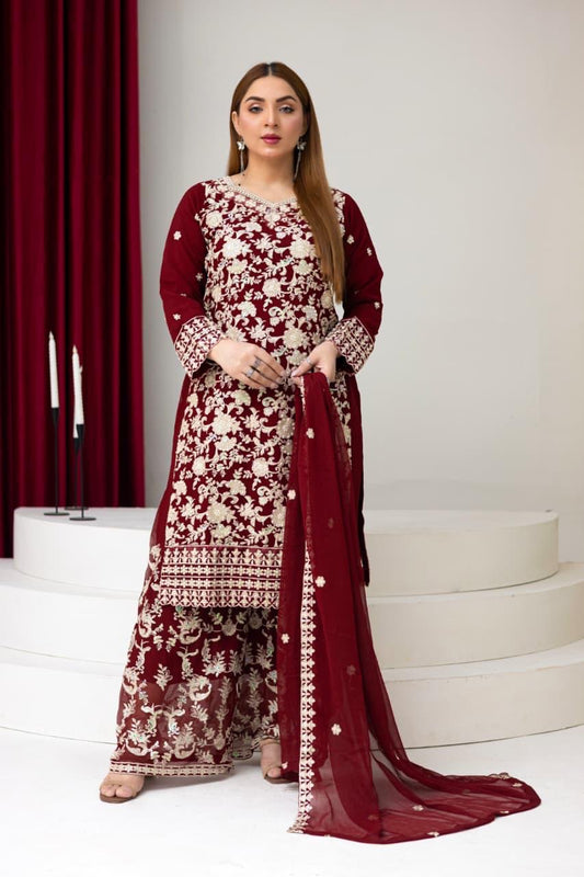 Brit 3 piece chiffon _81042 Pakistani ladies suit B265