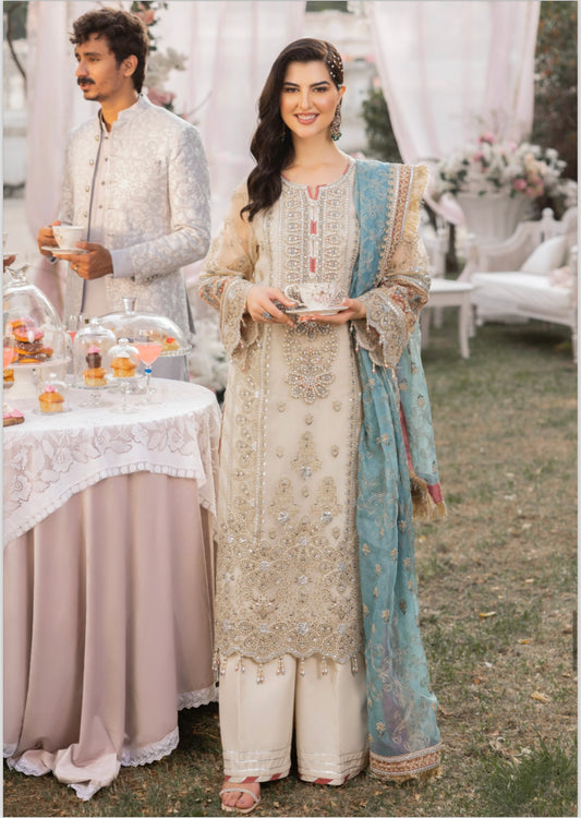 Brit 3 piece lux wedding wear_100215 Pakistani ladies suit B137