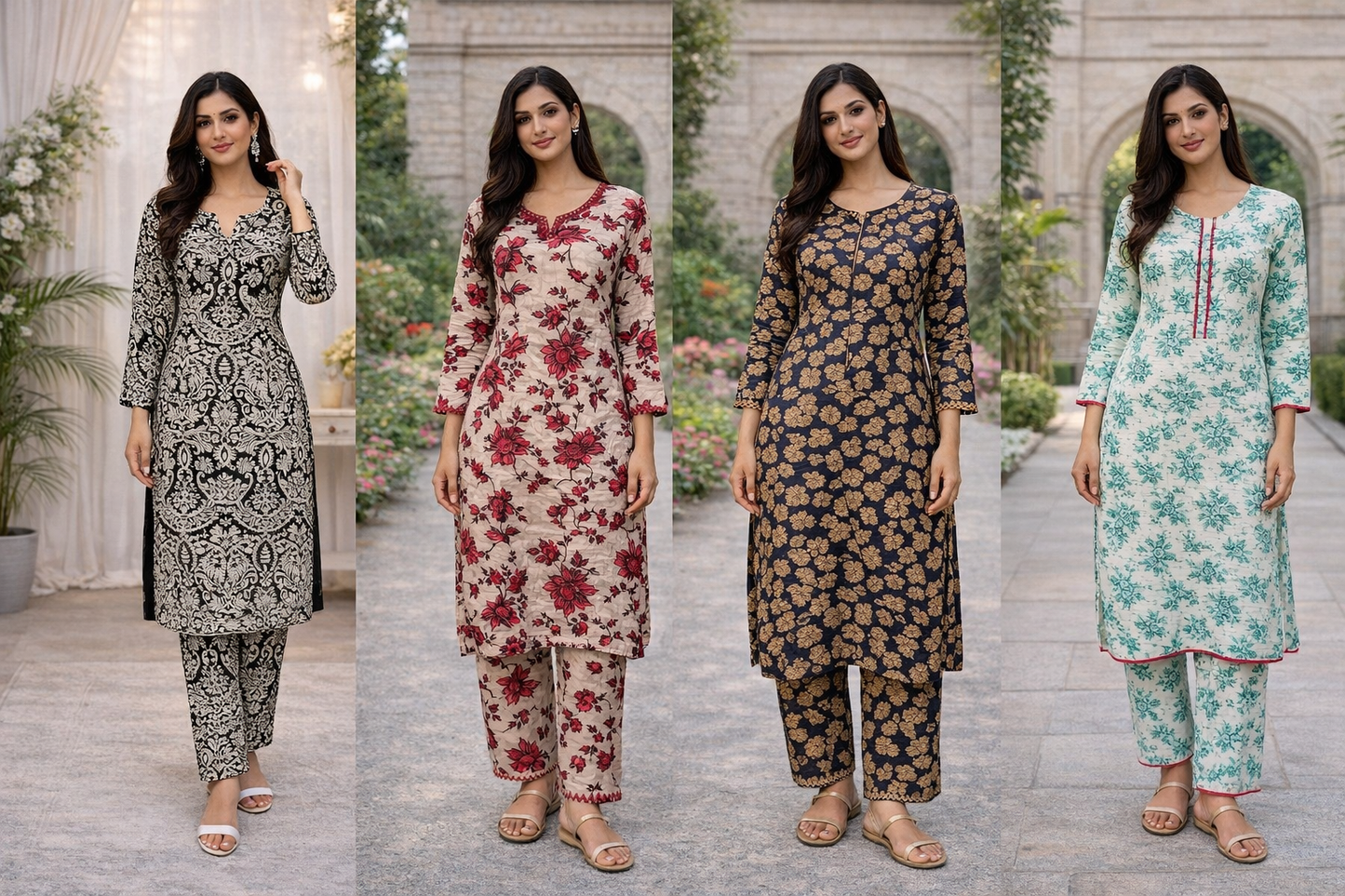 Brit 2 piece linen casual Pakistani ladies suit B561