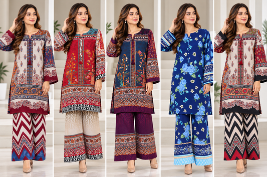 Sada Bhar 2 piece slub khadar designer collection B817