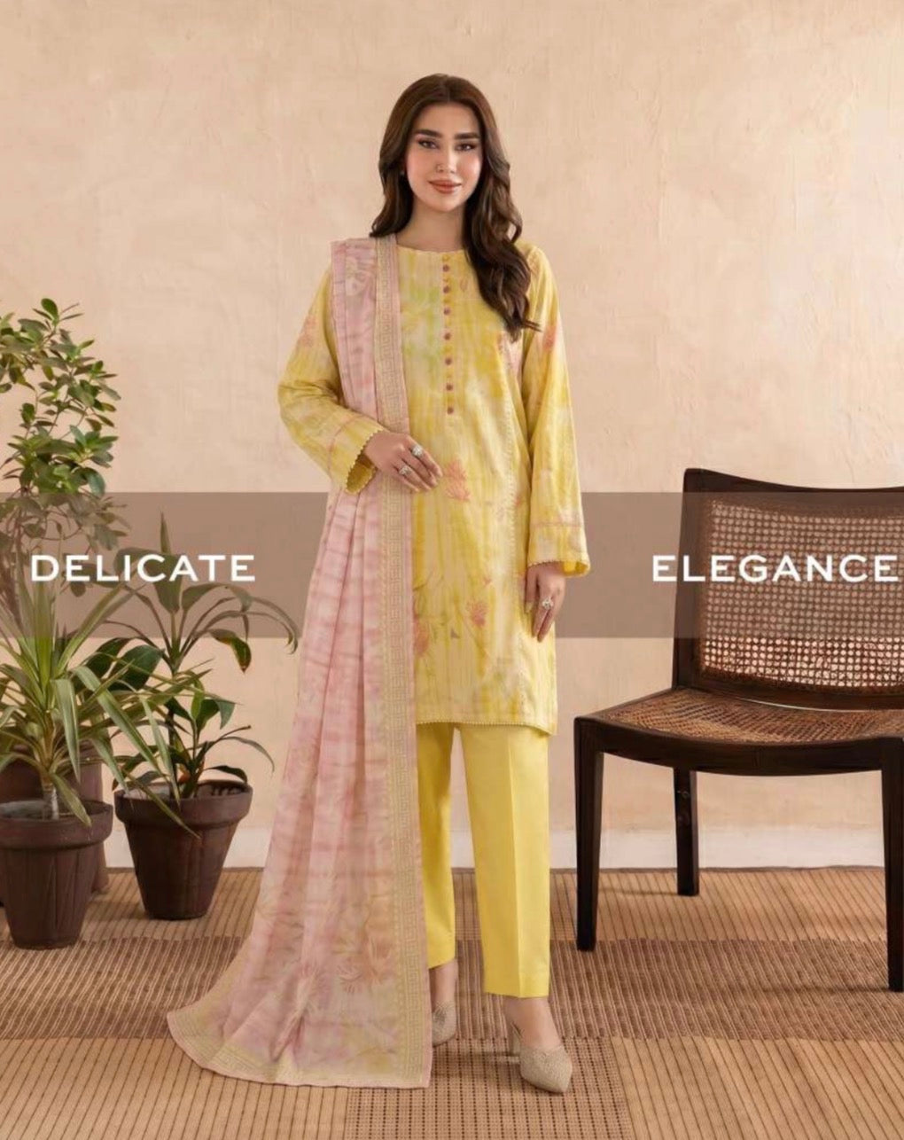 GUL GE 3 piece luxury lawn collection ladies dress B677