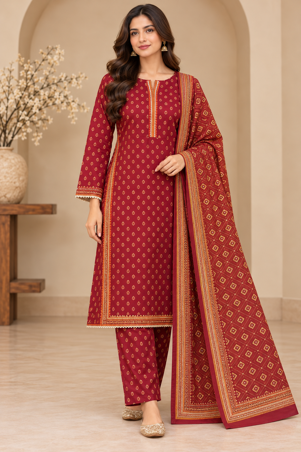 Bin saeed original 3 piece Khadar designer collection  B827