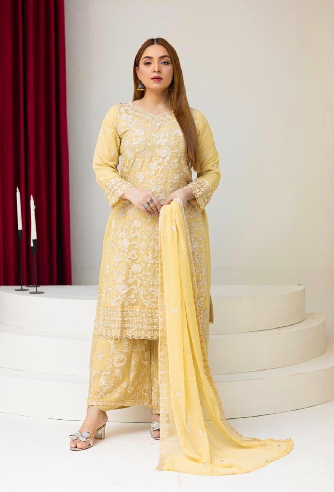 Brit 3 piece chiffon _81042 Pakistani ladies suit B265