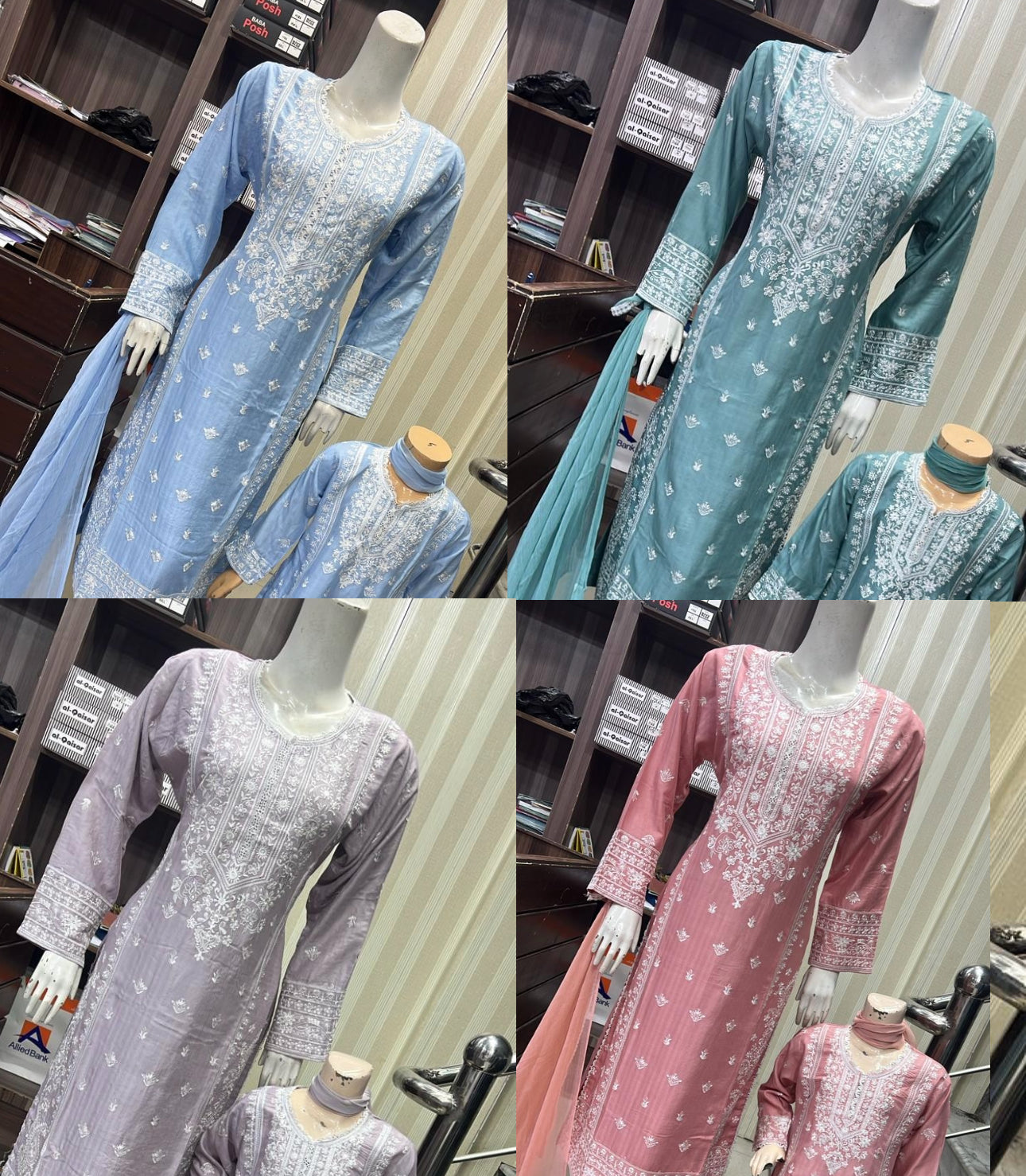BRIT 3 piece mother and daughter _100329 Pakistani ladies suit B169