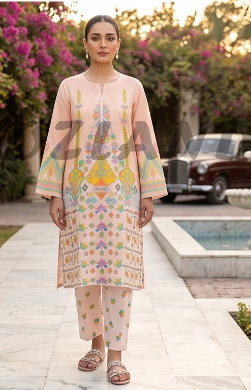 BRIT 2 piece luxury lawn collection ladies dress B668