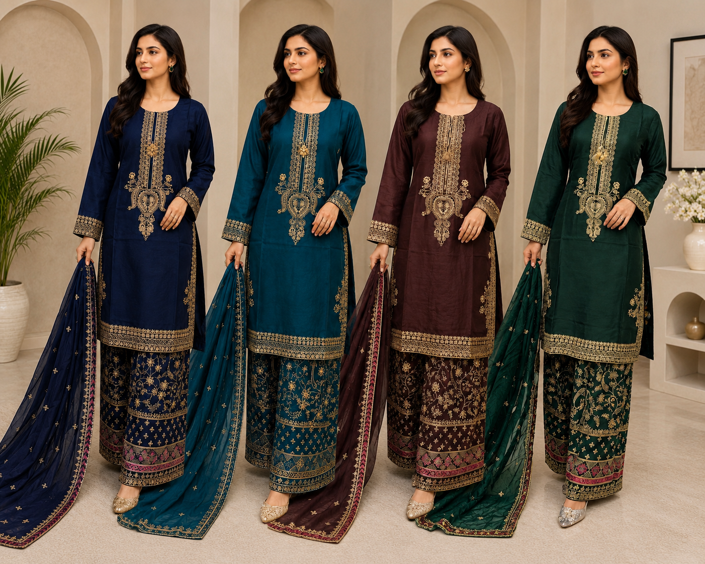 BRIT 3 piece linen collection ladies dress B735