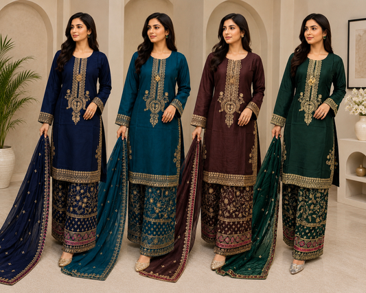 BRIT 3 piece linen collection ladies dress B735