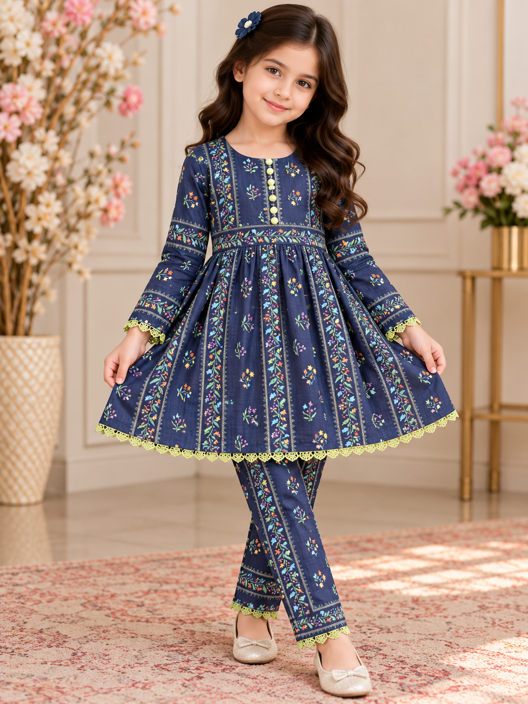 Bin Saeed KIDS- GL 2 piece Khadar collection B801