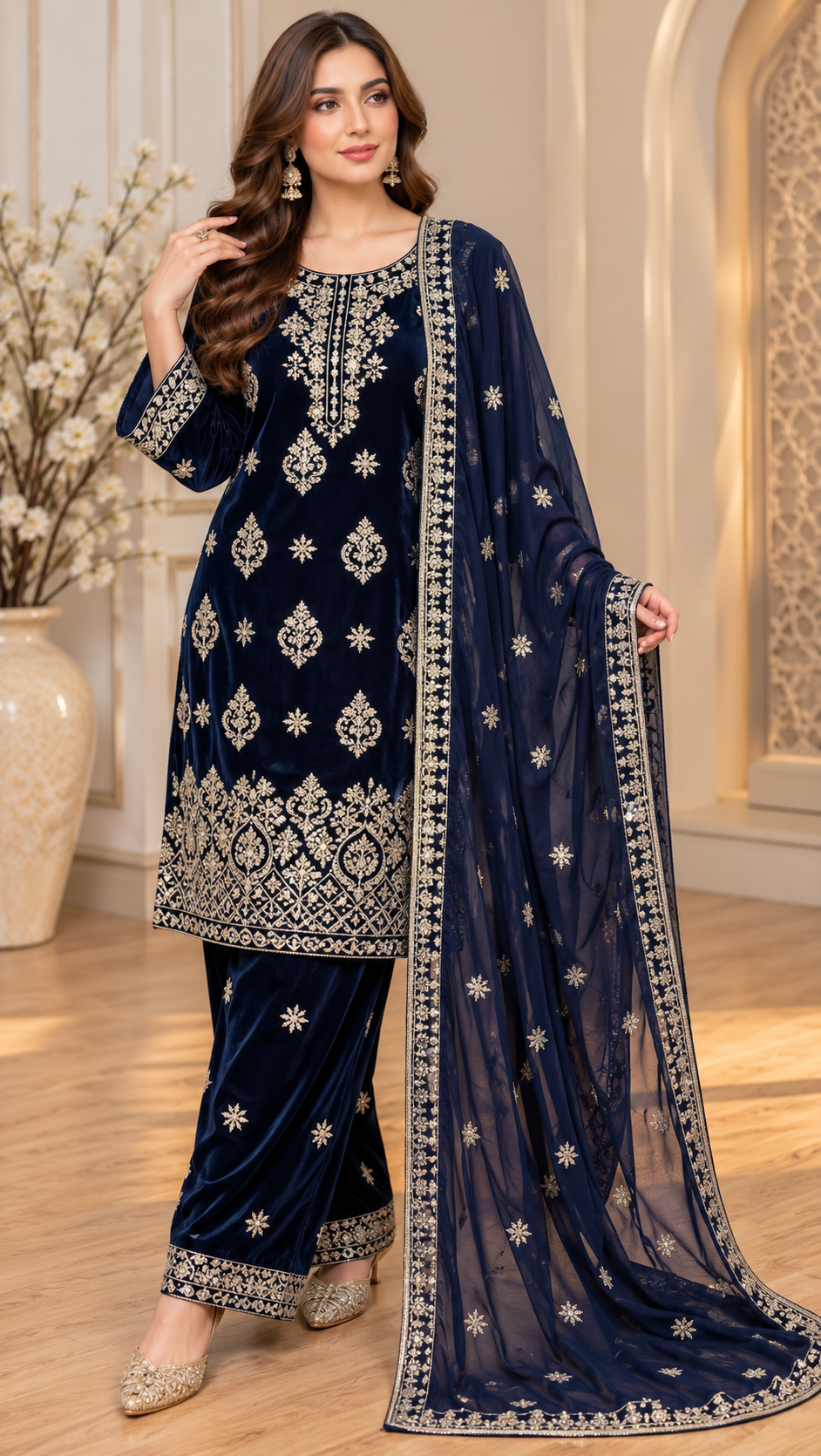 BRIT - GL 3 piece valvet designer collection B809