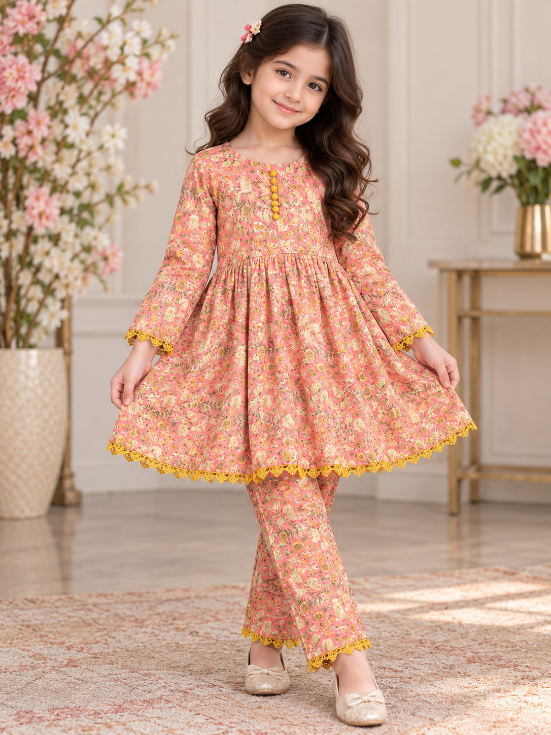Bin Saeed KIDS- GL 2 piece Khadar collection B801