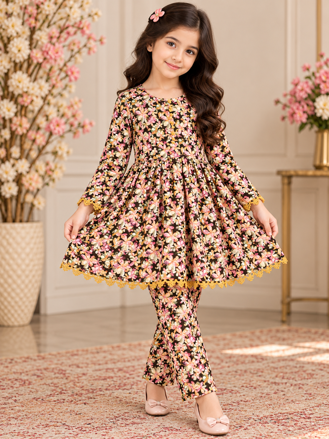 Bin Saeed KIDS- GL 2 piece Khadar collection B801