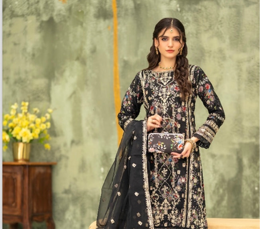 Brit 3 piece luxury organza_81042 Pakistani ladies suit B235