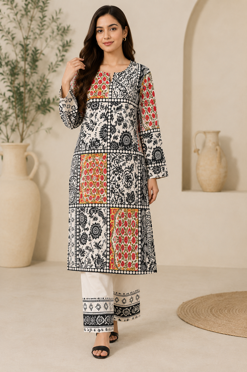BRIT KAFTAAN 2 piece  lawn crape collection ladies dress B729