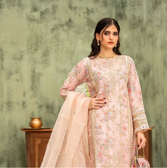 Brit 3 piece luxury organza _81042 Pakistani ladies suit B235