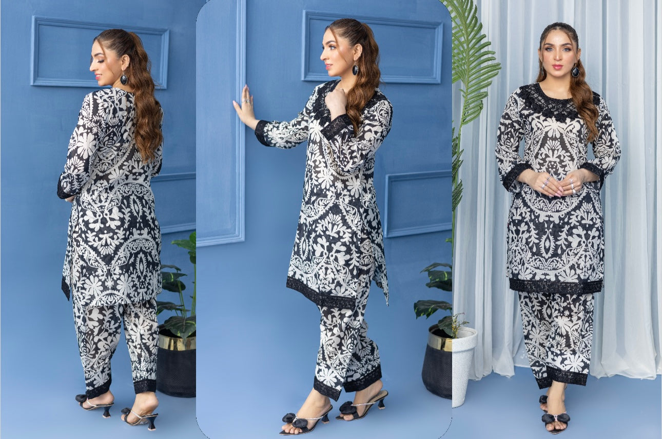 M print inspired 2 piece Lawn_81011 Pakistani ladies suit B173