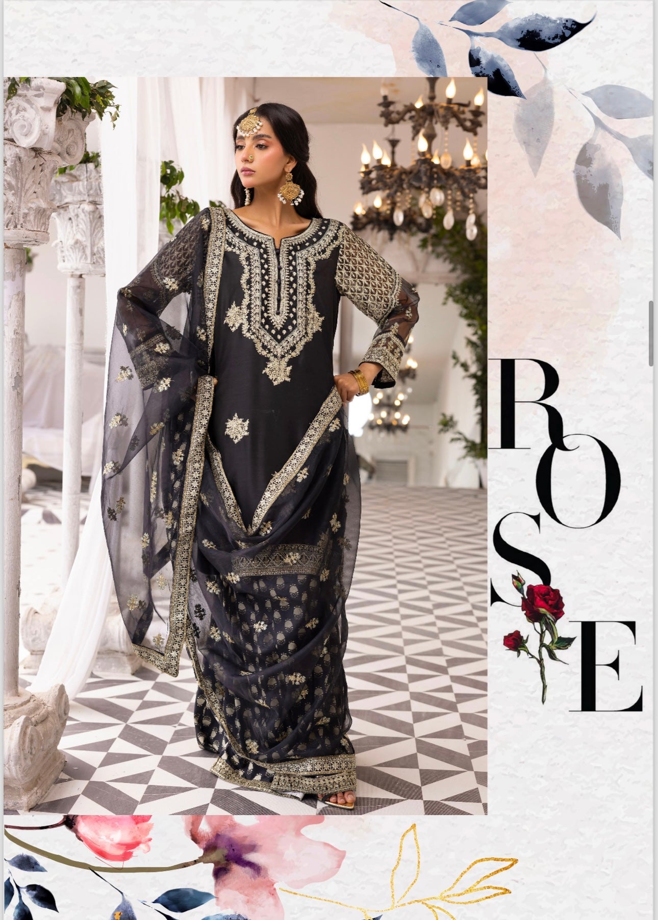 Ethnic 3 piece Viscose_100204 Pakistani ladies suit B135