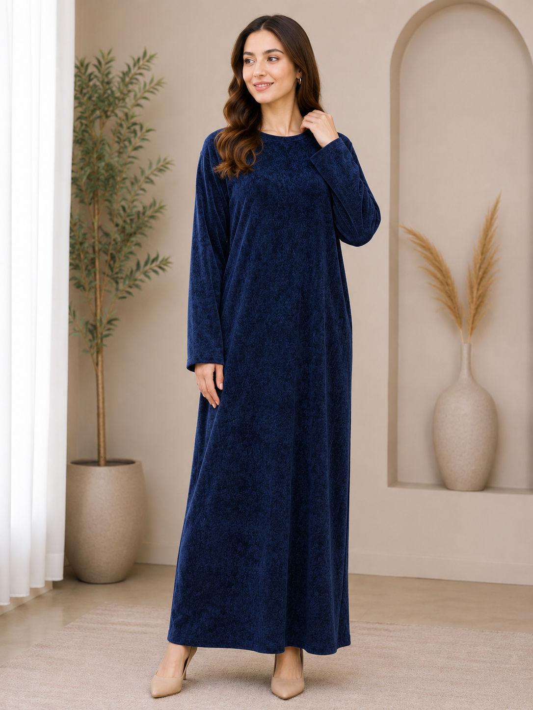 BRIT 1 piece free size modest wear ladies dress B740