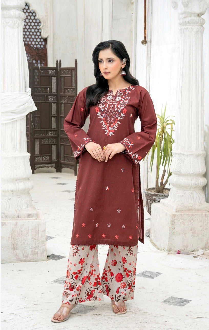 Brit 2 piece cord set summer lawn collection ladies dress B634