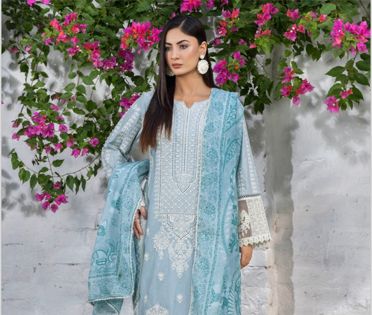 BRIT Ishrat 3 piece lux lawn_100324 Pakistani ladies suit B165