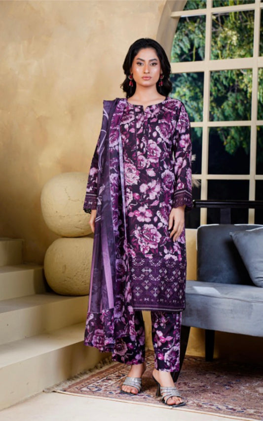 Brit 3 piece Mother and daughter_cotton Pakistani ladies suit B524