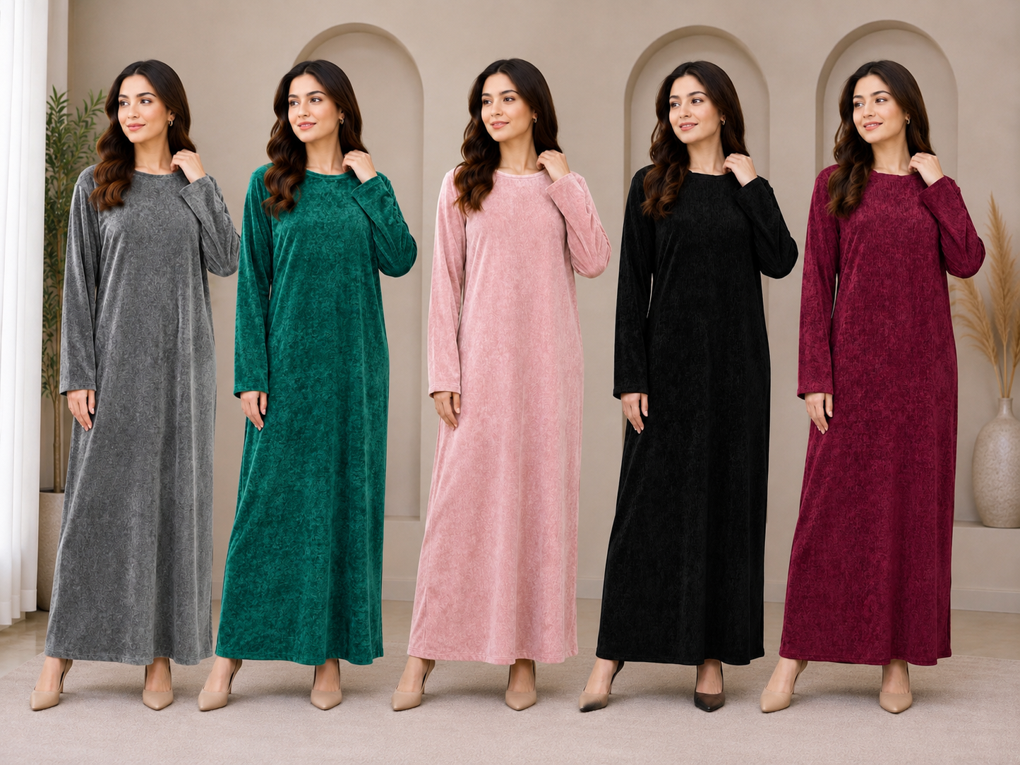 BRIT 1 piece free size modest wear ladies dress B740